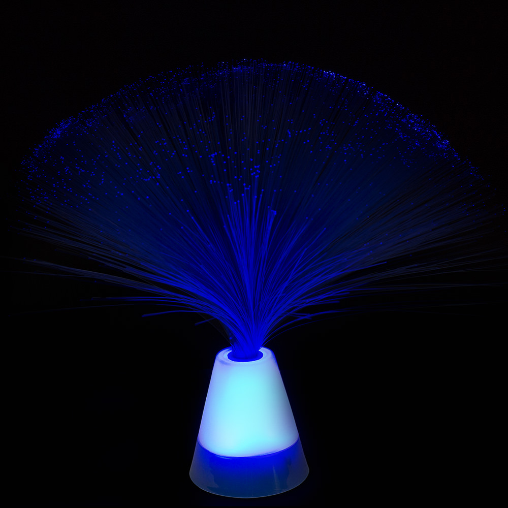 Blue Fibre Optic Lamp-